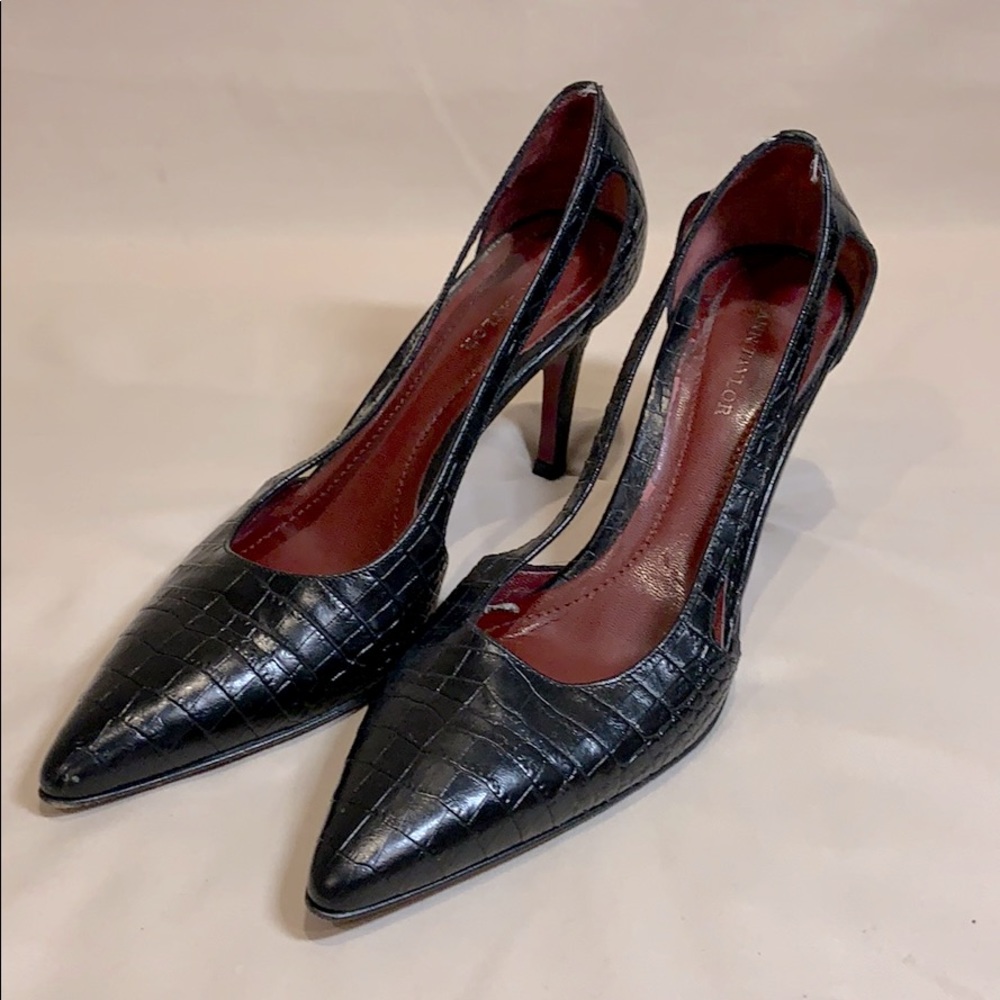 Ann Taylor Alligator Leather Heels
